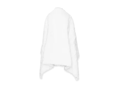 BALENCIAGA Faux Fur Cape "White"