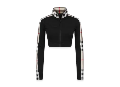 Burberry Women's Stretch Nylon Sweatshirt "Black"