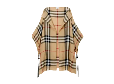 Burberry Check Cotton Cape "Archive Beige"