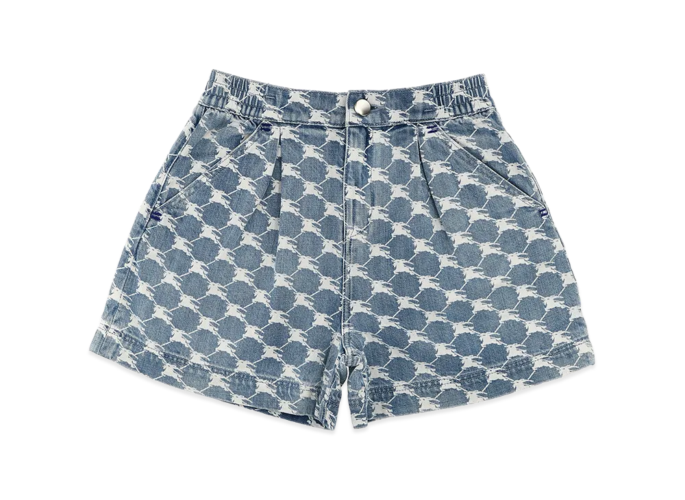 Burberry Kids nicoletta Bermuda Shorts "Light Blue"