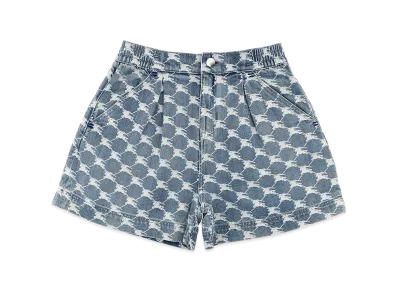 Burberry Kids nicoletta Bermuda Shorts "Light Blue"