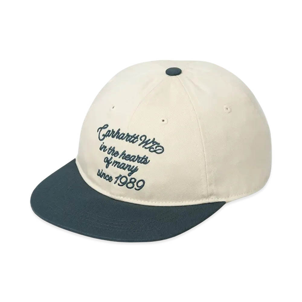 Carhartt WIP Alston Cap "Natural/Deep Lagoon"