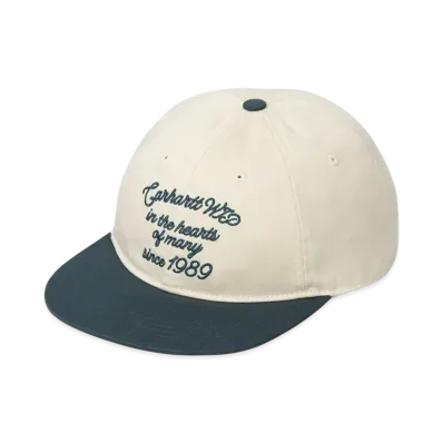 Carhartt WIP Alston Cap "Natural/Deep Lagoon"