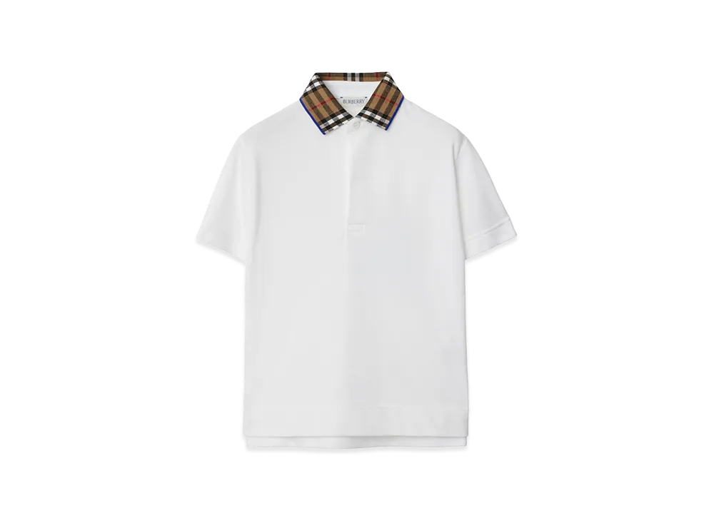 Burberry Kids Polo Shirt "White"