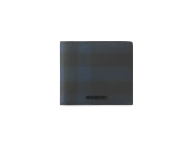 Burberry Check Bifold Wallet "Navy"