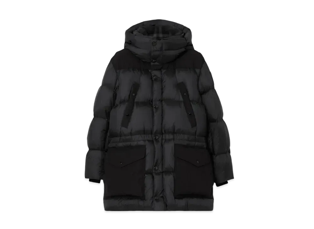 Burberry Men's Nylon Puffer Coat "Charcoal Grey"