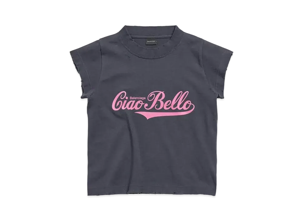 BALENCIAGA Ciao Bello Shrunk T-shirt "Black"