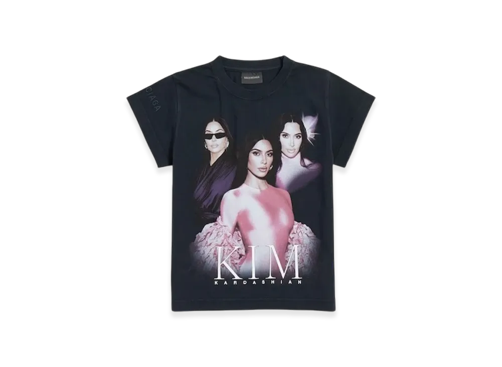 BALENCIAGA Kim K Shrunk T-Shirt "Black"