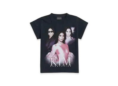 BALENCIAGA Kim K Shrunk T-Shirt "Black"