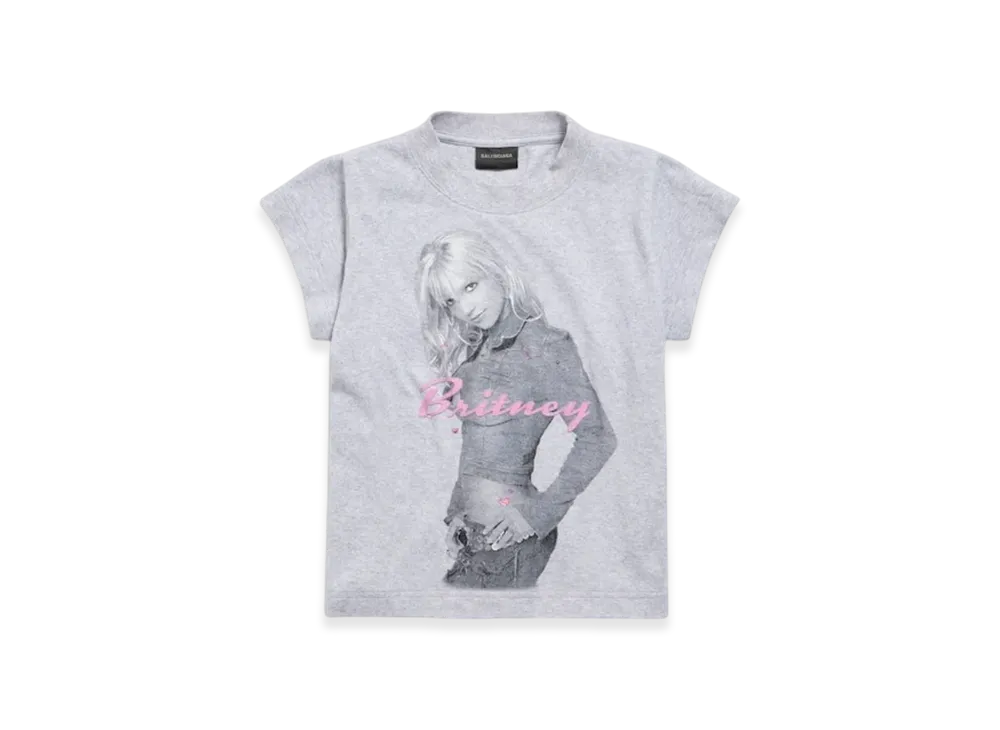 ブリトニー・スピアーズ シリーズ【BALENCIAGA】 Tシャツ Balenciaga Music | Britney Spears Series Shrunk T-shirt in