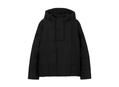 Burberry Men's Quilted Nylon Half Zip Jacket "Black"