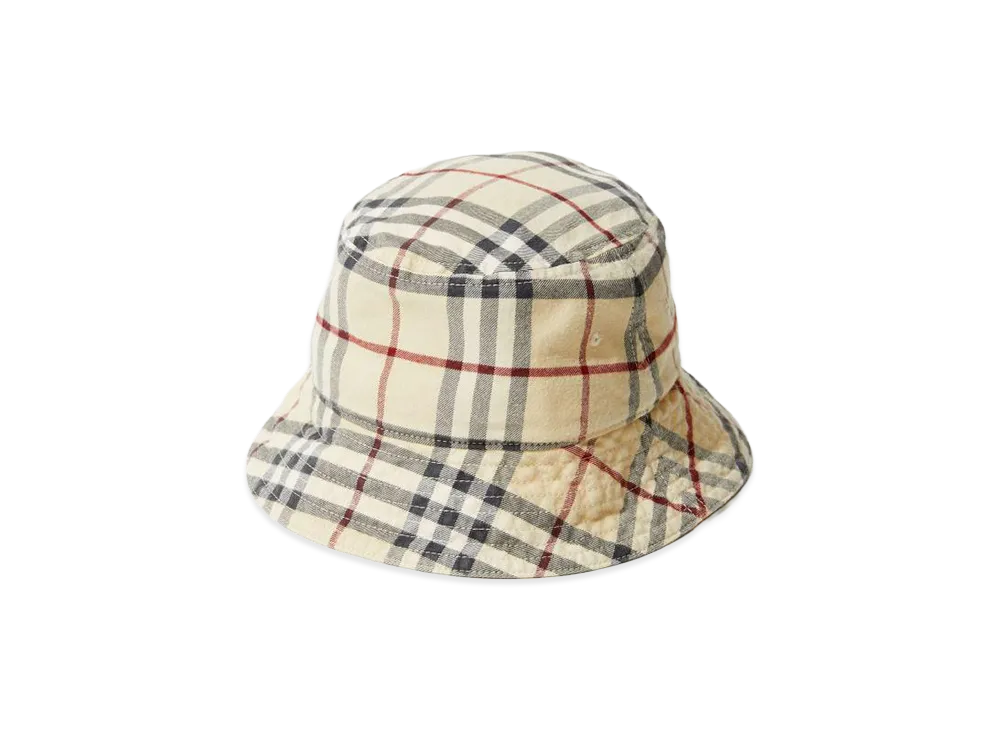 Burberry Women's Classic Bucket Hat "Stone"
