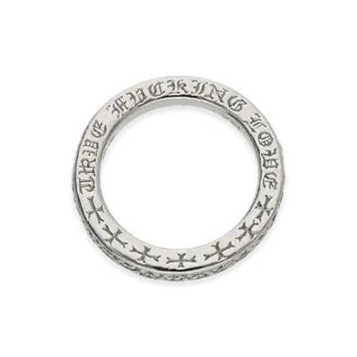 Chrome Hearts 18K TFL Pave Diamond Ring "White Gold"