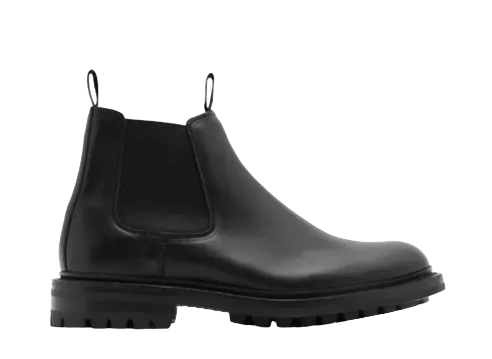 Tricker’s x Burberry Women's Leather Dee Low Chelsea Boots Calf "Black" 80757711