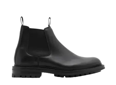 Tricker’s x Burberry Women's Leather Dee Low Chelsea Boots Calf "Black" 80757711