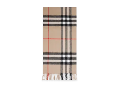 Burberry Check Cashmere Scarf "Nude&Neutrals"