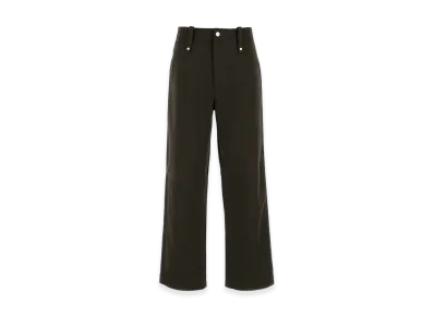 Burberry Chocolate Cotton Wide-Leg Pant "Brown"