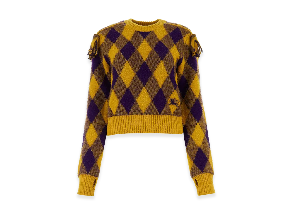 Burberry Women's Embroidered Wool Sweater "Multicolor"