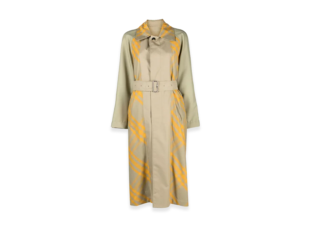 Burberry Women's Two-Tone Cotton Reversible Bradford Trench Coat "Green"