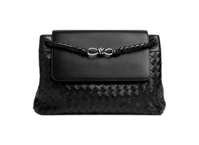 Bottega Veneta Andiamo Messenger "Black"