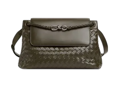 Bottega Veneta Andiamo Messenger "Kaki"