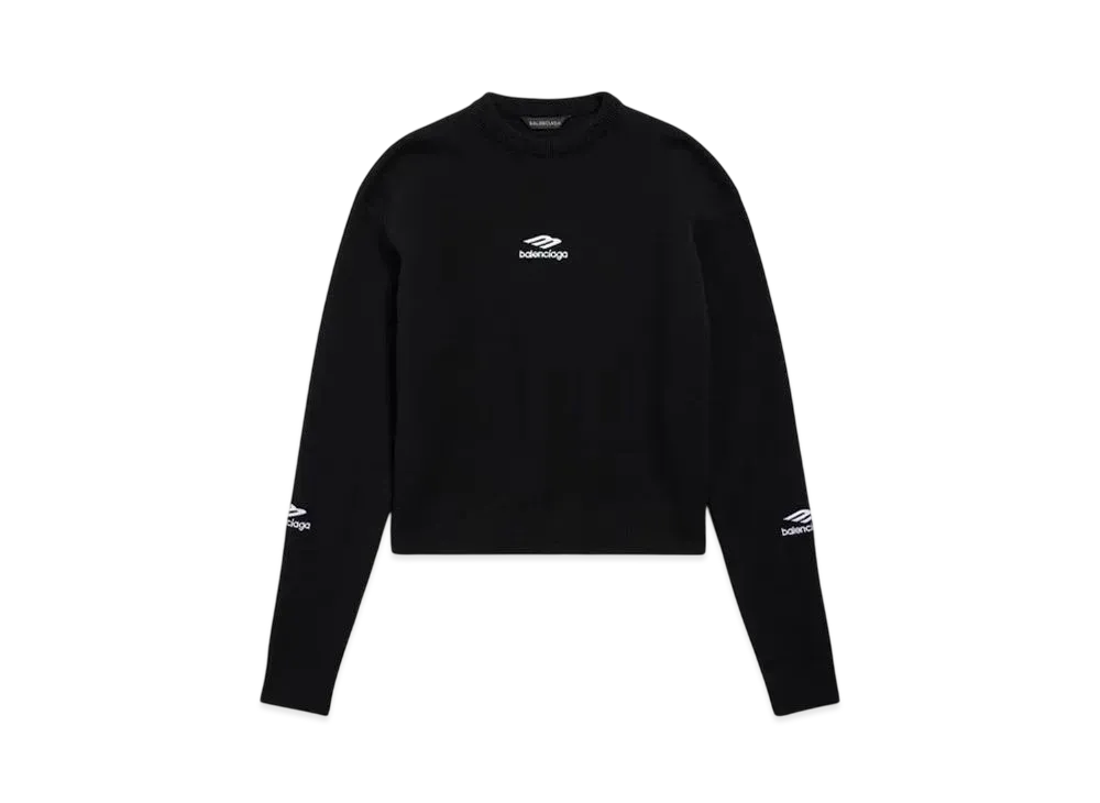 BALENCIAGA Women's Ski Crewneck "Black"