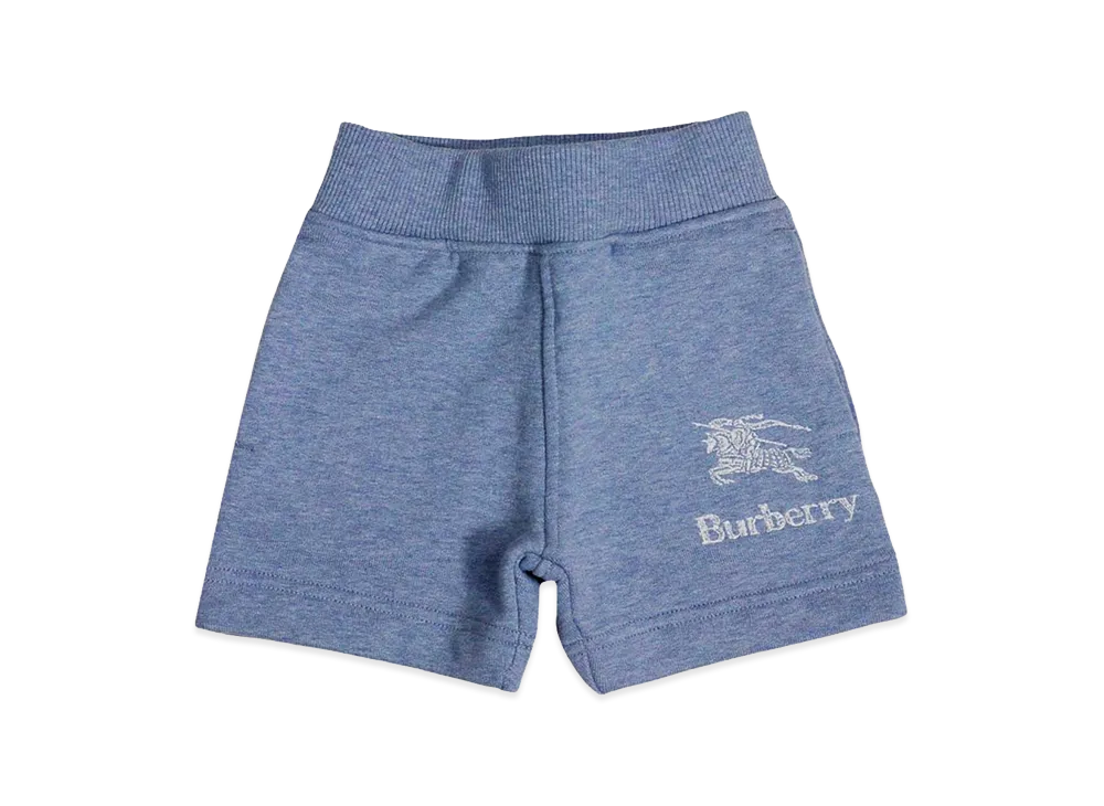 Burberry Kids Cotton Shorts "Light Blue"