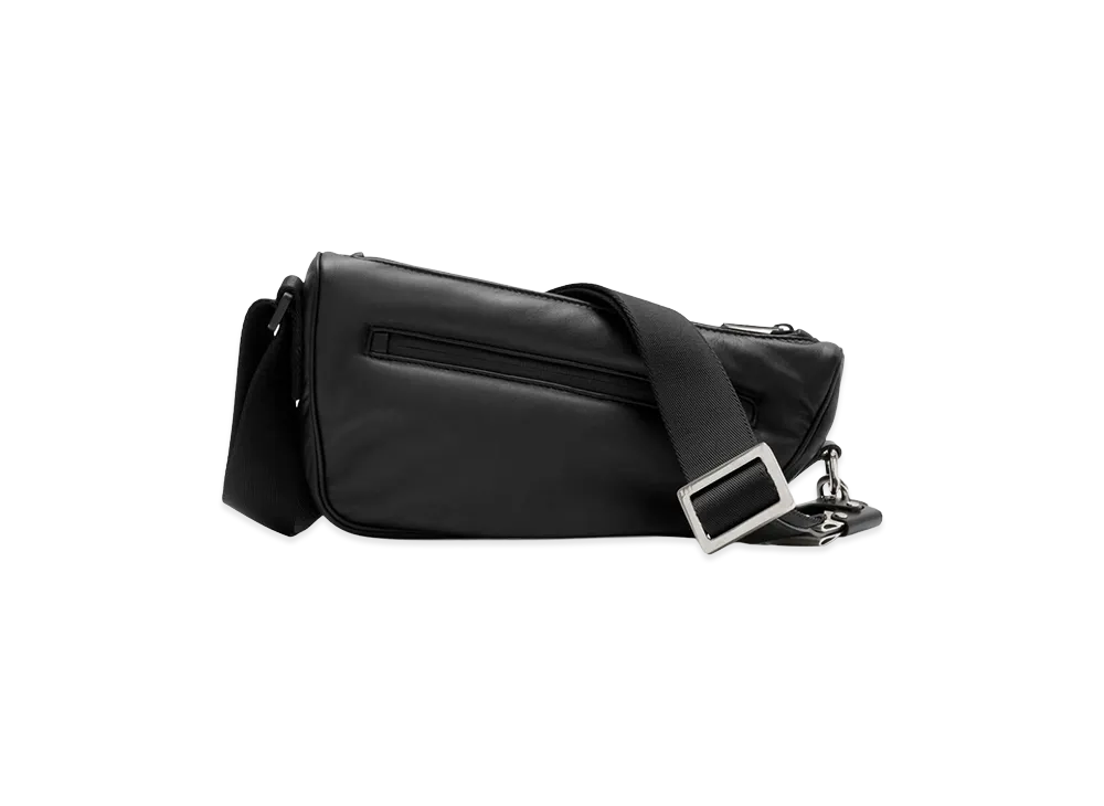 Burberry Leather Shield Crossbody Bag "Black"