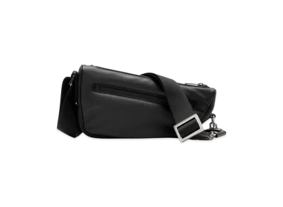 Burberry Leather Shield Crossbody Bag "Black"