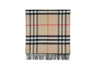 Burberry Embroidered Cashmere Scarf "Black"