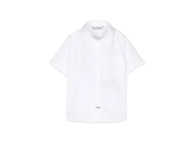 Burberry Kids Short Sleeve Shirts "White"
