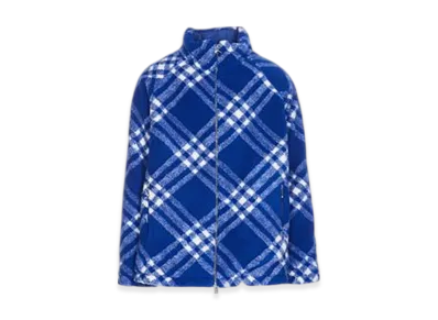 Burberry Tartan Fleece Jacket "Blue"