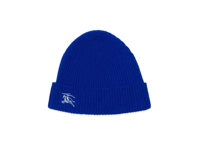 Burberry Women's Cashmere Beanie Hat "Electric Blue"