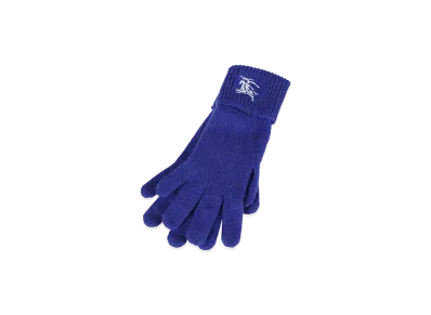 Burberry Women's Cashmere Blend Gloves "Electric Blue"