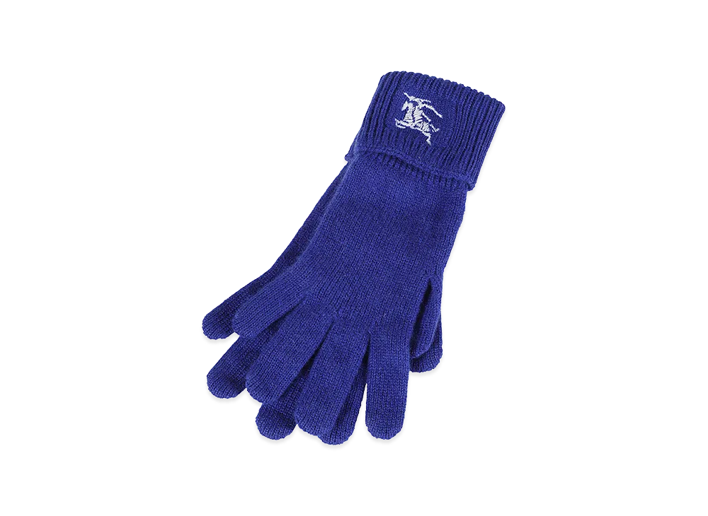 Burberry Women's Electric Cashmere Blend Gloves "Azure/Blue"
