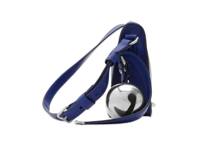 Burberry Women's Leather Shield Mini Shoulder Bag "Blue"