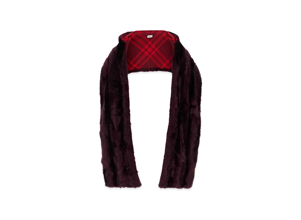 Burberry Women's Eco Fur Scarf "Purple"