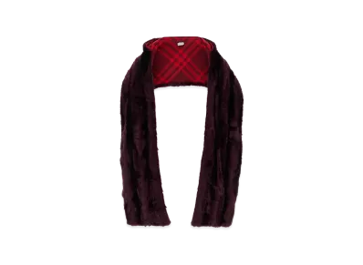 Burberry Women's Eco Fur Scarf "Purple"