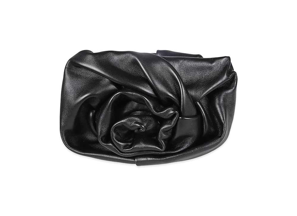 Burberry Women's Nappa Leather Rose Clutch "Black"