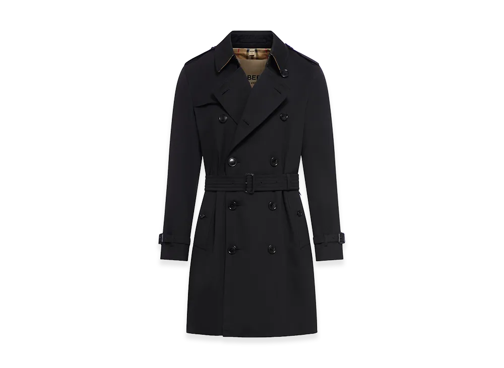 Burberry Heritage Kensington Medium Trench Coat With Belt "Black"