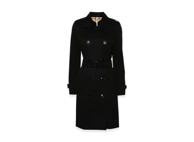 Burberry Women's Cotton Trench Coat "Black"