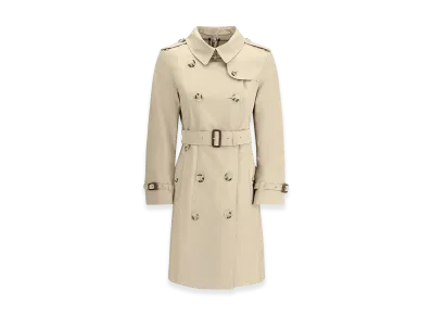 Burberry Women's Gabardine Heritage Chelsea Trench Coat "Beige"