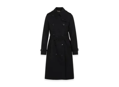 Burberry Women's Heritage Kensington Long Trench Coat "Black"