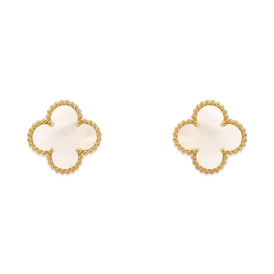 Van Cleef & Arpels Vintage Alhambra earrings "18K Yellow gold/Mother-of-pearl"
