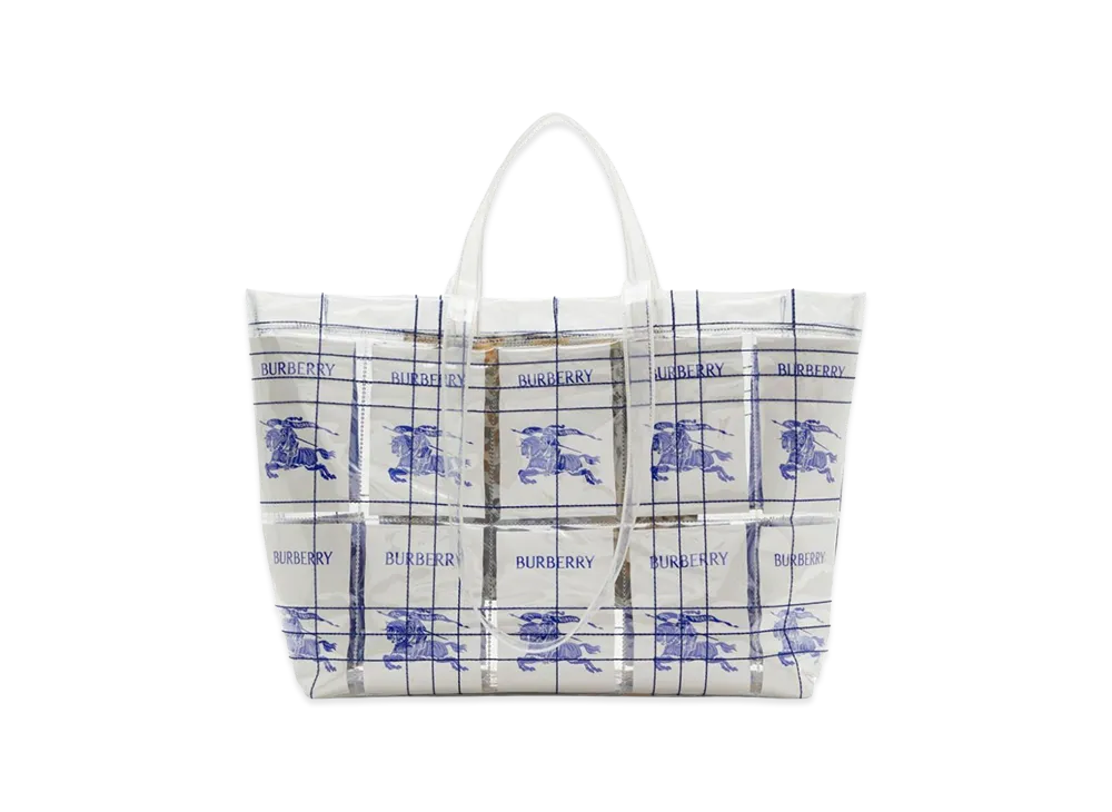 Burberry Embroidered Pvc Shopping Bag "Printed"