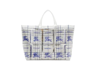 Burberry Embroidered Pvc Shopping Bag "Printed"