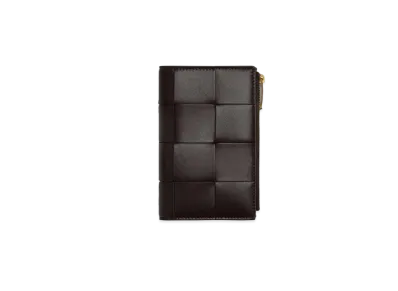 Bottega Veneta Bi-Fold Zip Wallet "Fondant"