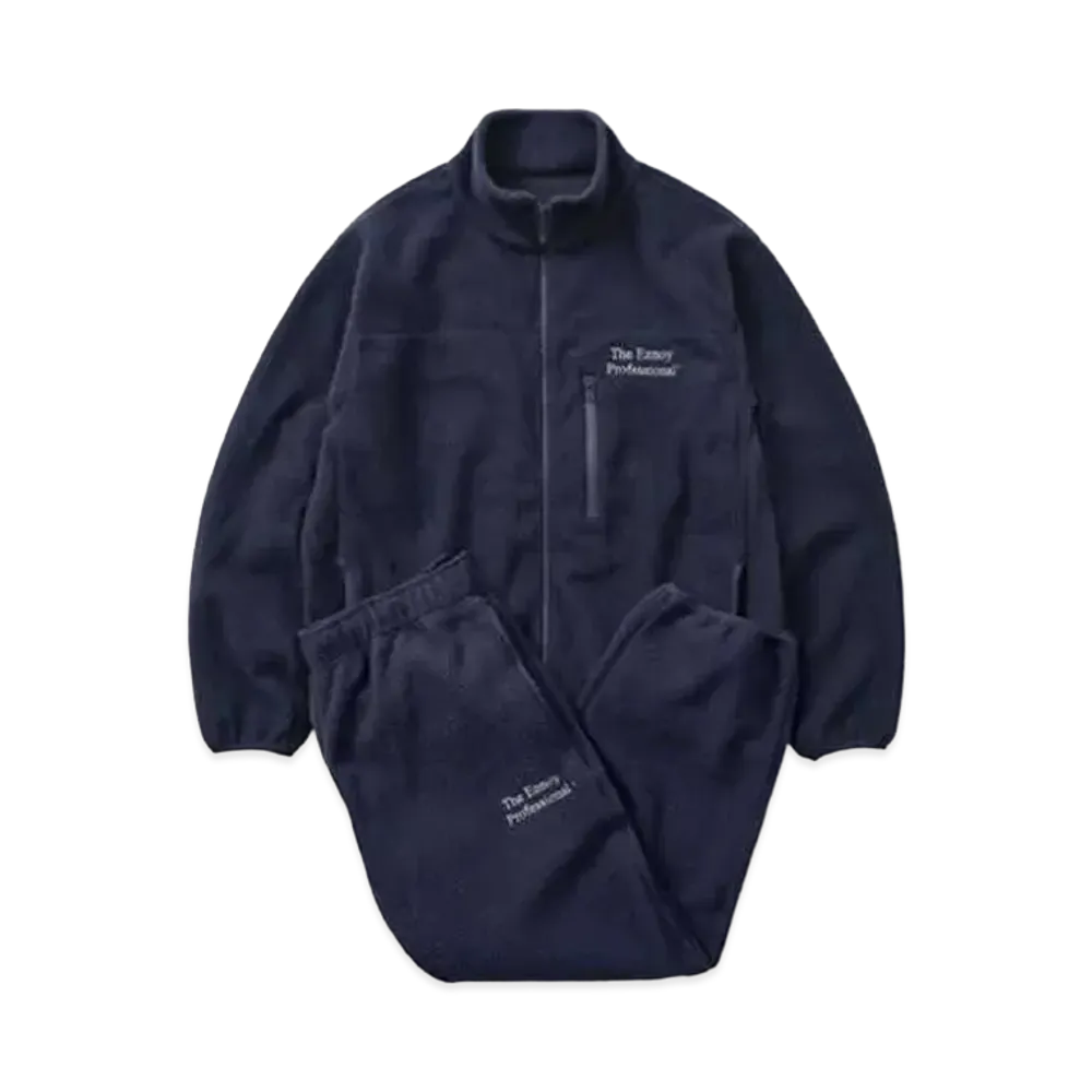 ENNOY 22AW Polartec City Fleece Set Up "Navy/White"