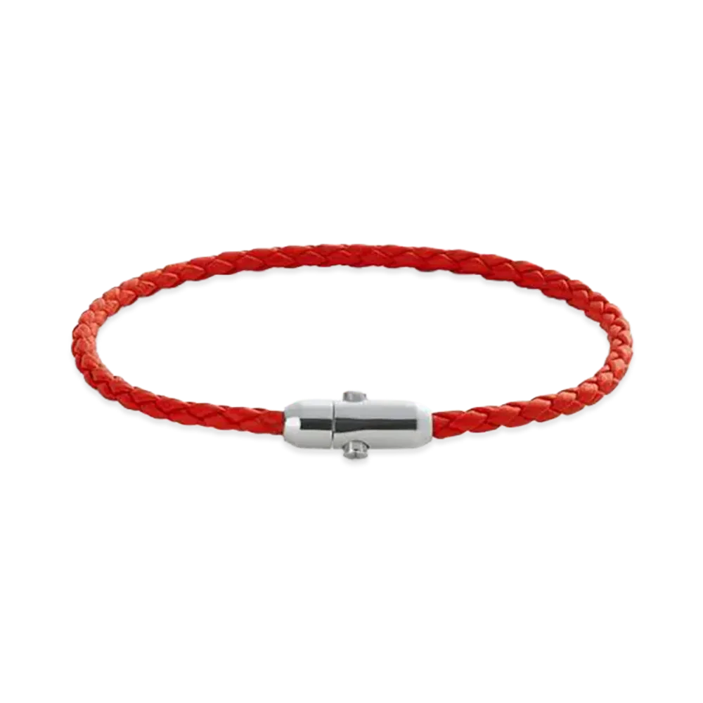 Bottega Veneta Leather Bracelet "Cherry Tomato"