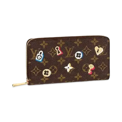 Louis Vuitton Love Lock Monogram Zippy Wallet
